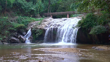 beautiful mae sa waterfall in chiang mai, thailand