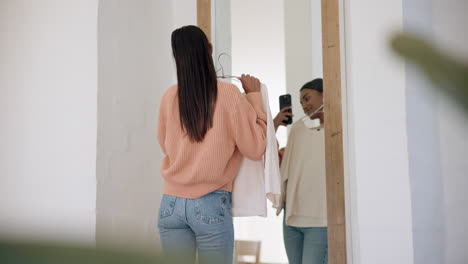 mirror, selfie and happy woman with choice