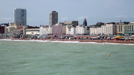 panoramic view of brighton seafront and buildings