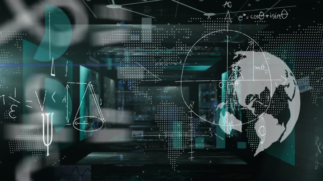 지구의 애니메이션, 통계 및 데이터 처리