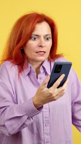 woman's emotional reactions to smartphone content