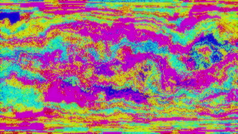 ondas coloridas parpadeando y parpadeando contra un fondo azul