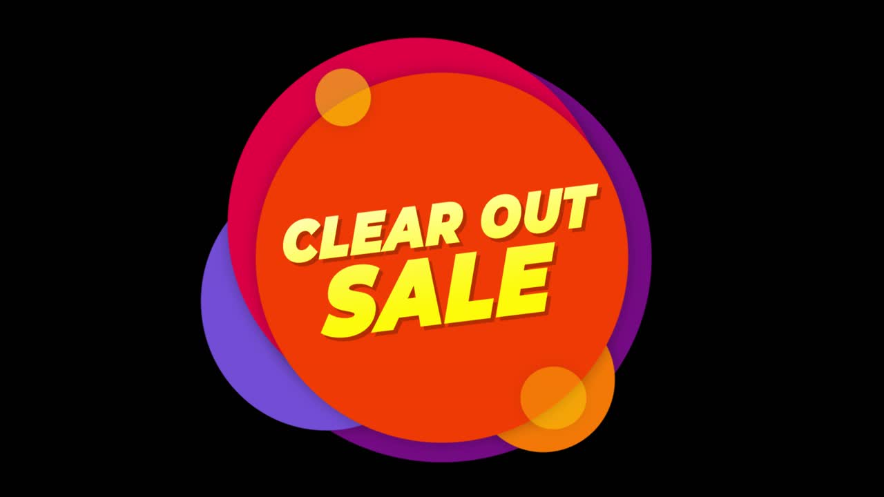 Clear Out Sale Graphic Design