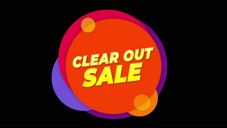 clear out sale graphic design