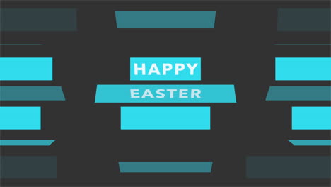 felices pascuas con rayas azules en degradado negro de moda