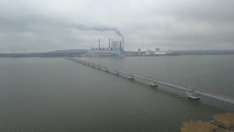 aerial-view-of-Pątnów-Power-Station-konin-warta-river-Poland