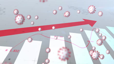 Animation-of-virus-cells-floating-over-data-processing