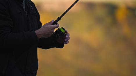 fishing in the autumn