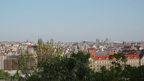 the-panoramic-panning-left-shot-of-the-Old-Town-in-Prague,-Czech-Republic