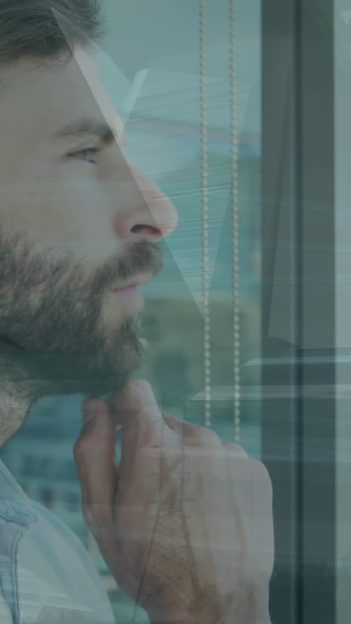 animación de las estadísticas y el procesamiento de datos sobre empresario