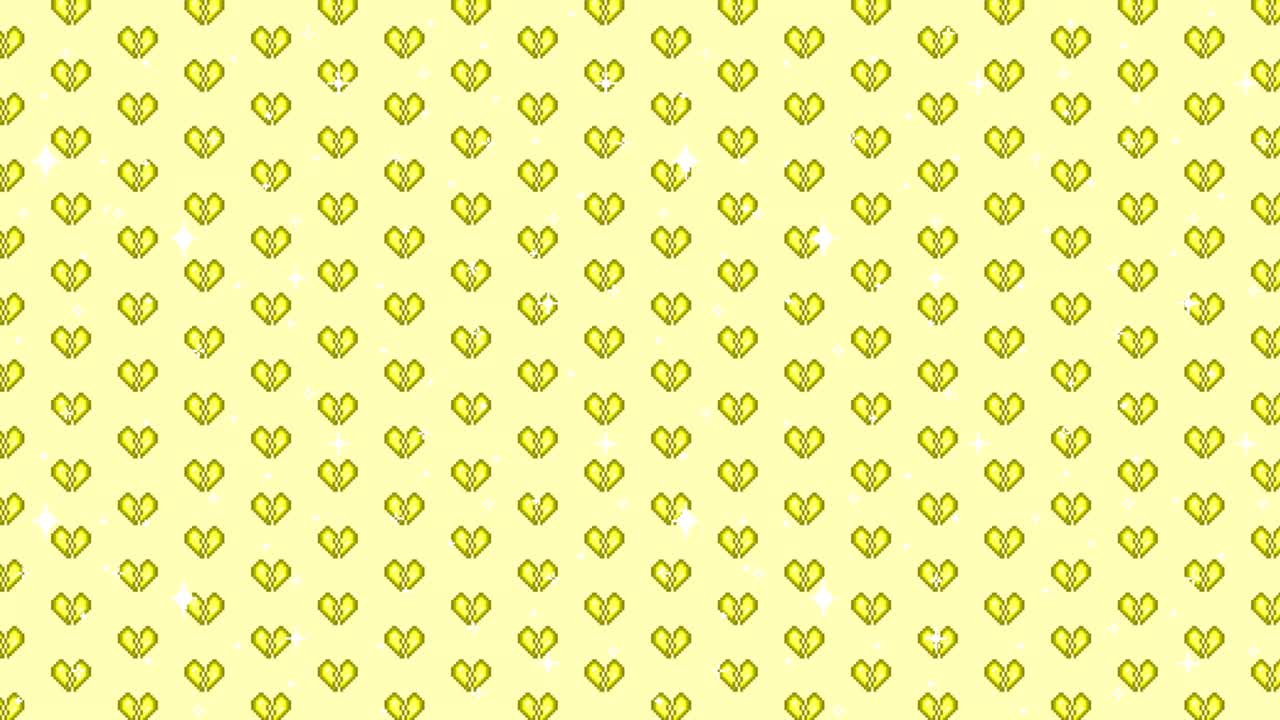 Heart Pixel Art Pattern