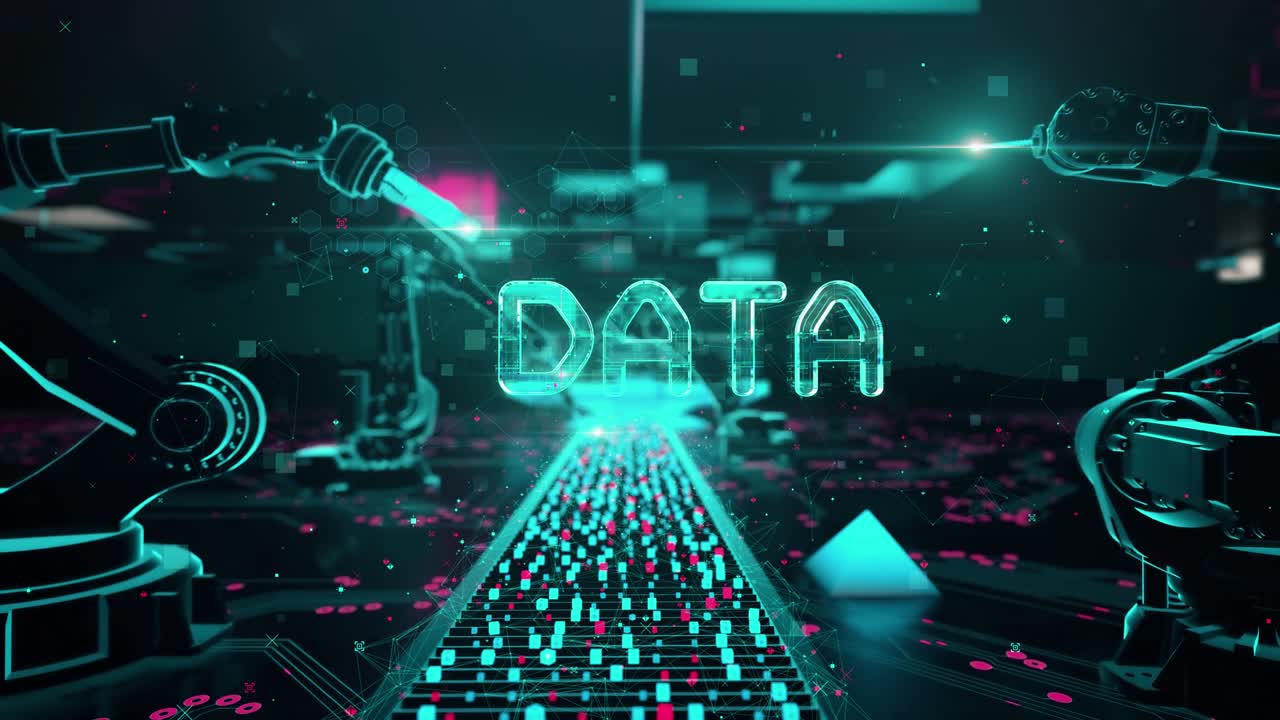 Backwards Integration with digital technology hitech concept