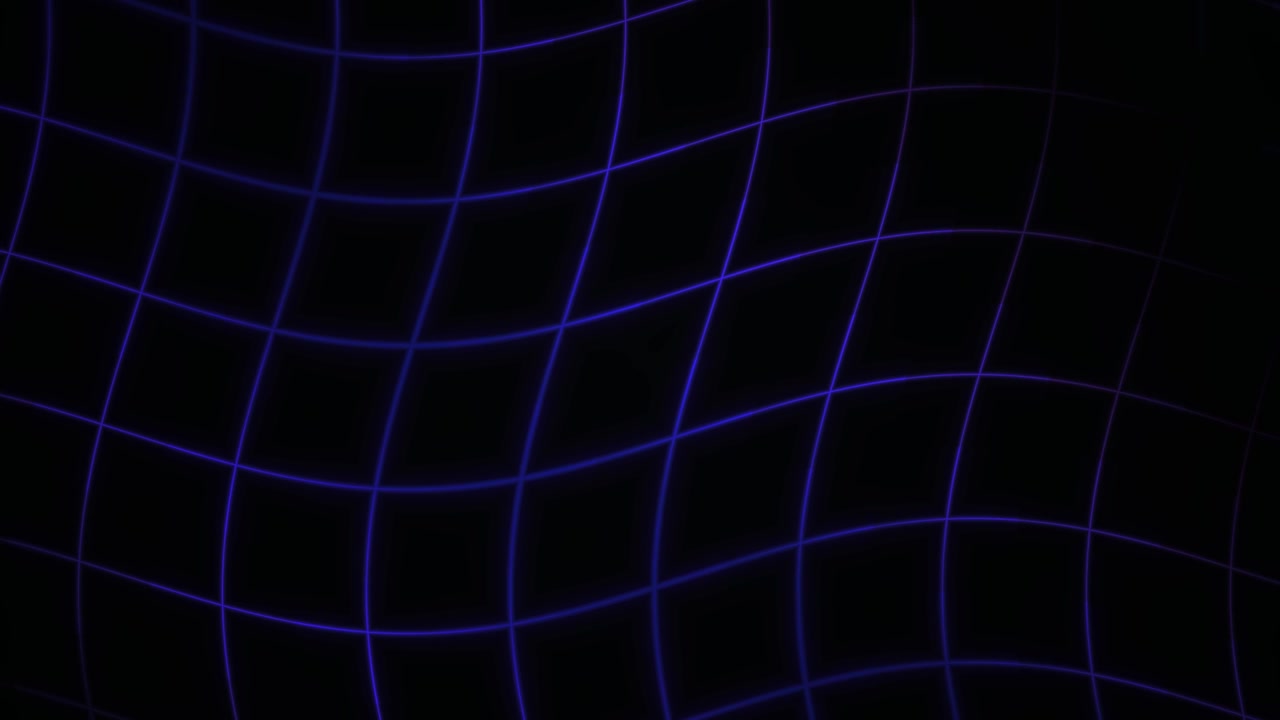 Abstract Wavy Purple Grid Animation on Black Background
