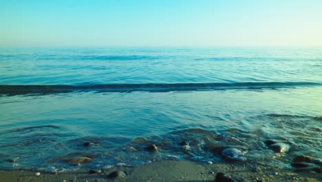 sea waves during the sunrise