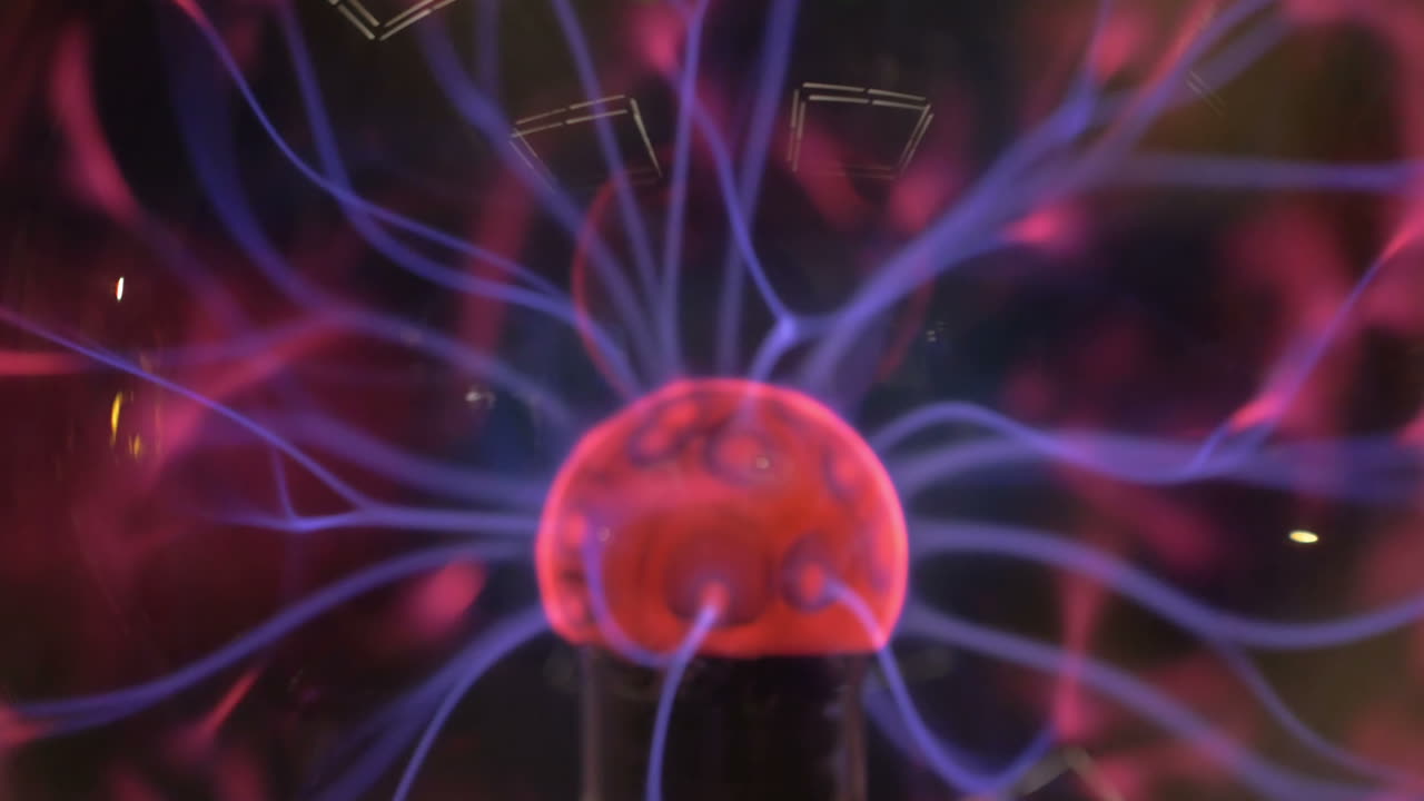 globo de plasma en acción