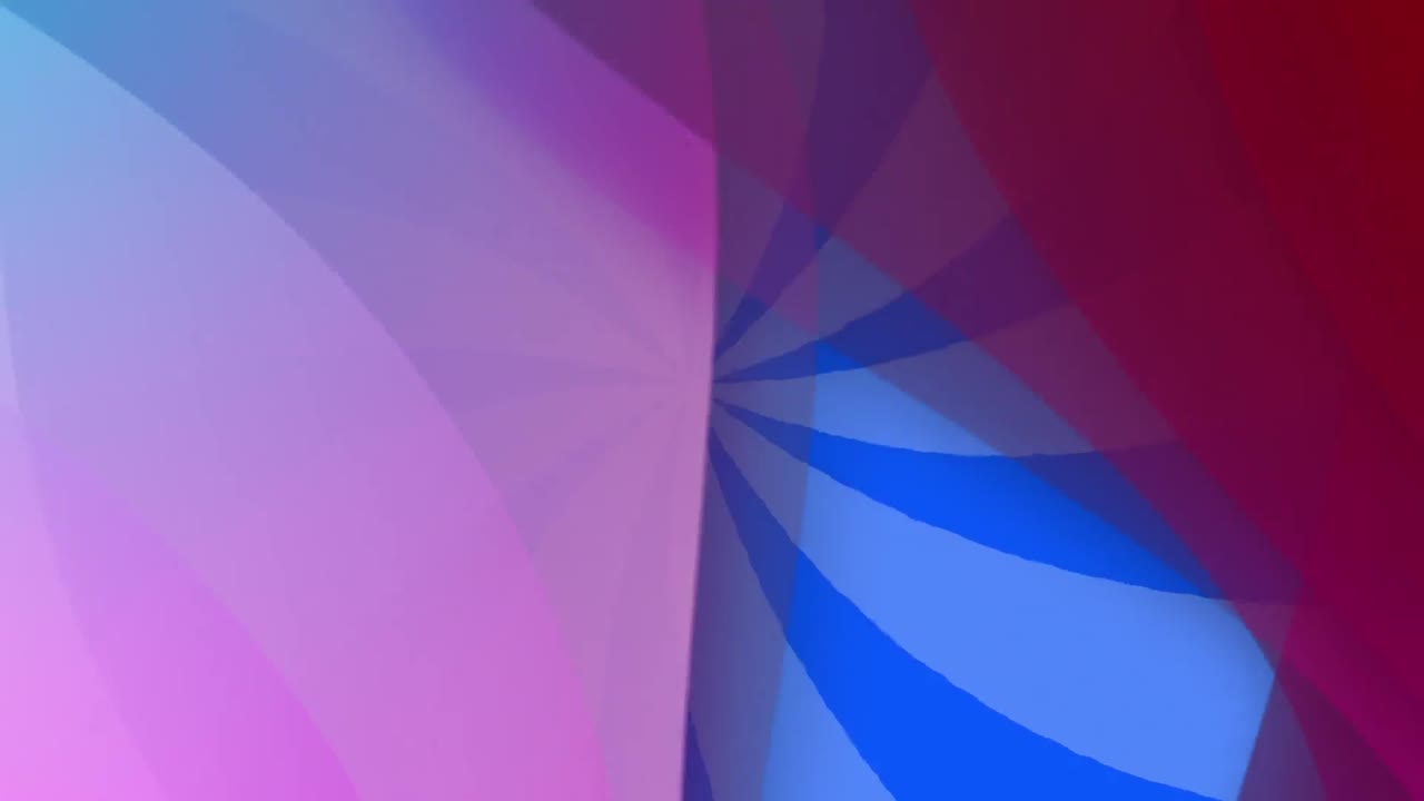 Animation of blue stripes and purple circles moving on seamless loop
