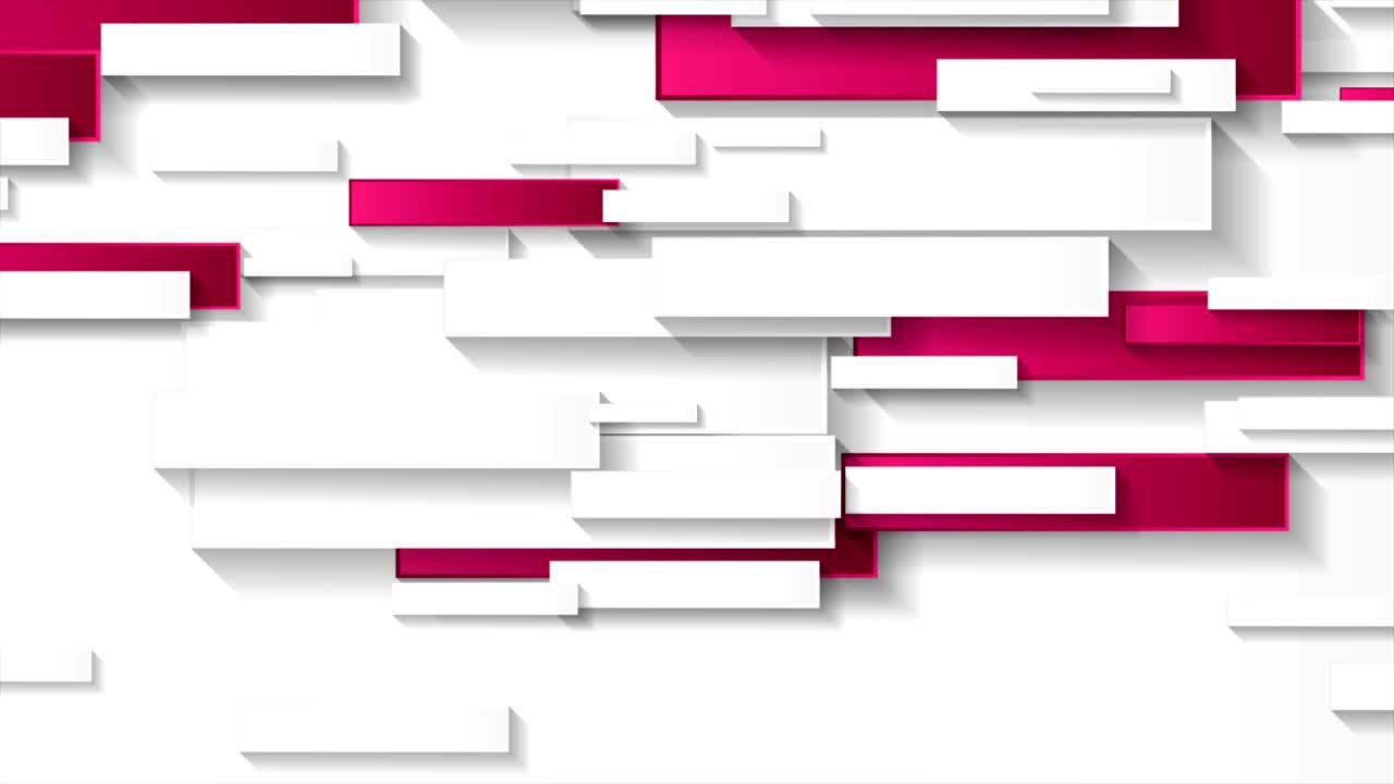 Abstract grey and pink tech geometric rectangles motion background