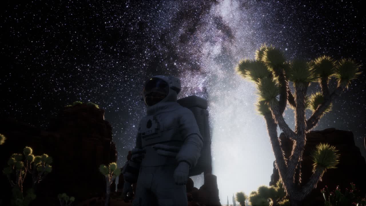 죽음의 계곡에서 우주비행사와 별의 은하계 형성