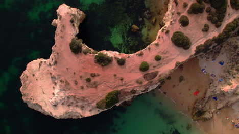 Top-view-of-a-cliff-on-the-Atlantic-Ocean