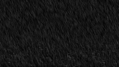 4k loop animation background of rain drops falling with green screen slow rain thunder speedy night