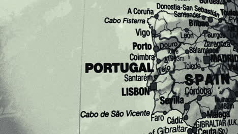 map of portugal and spain