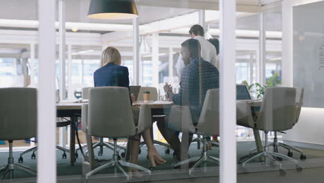 business-woman-consultant-meeting-with-african-american-businessman-client-discussing-ideas-for-startup-company-development-in-office-boardroom-4k