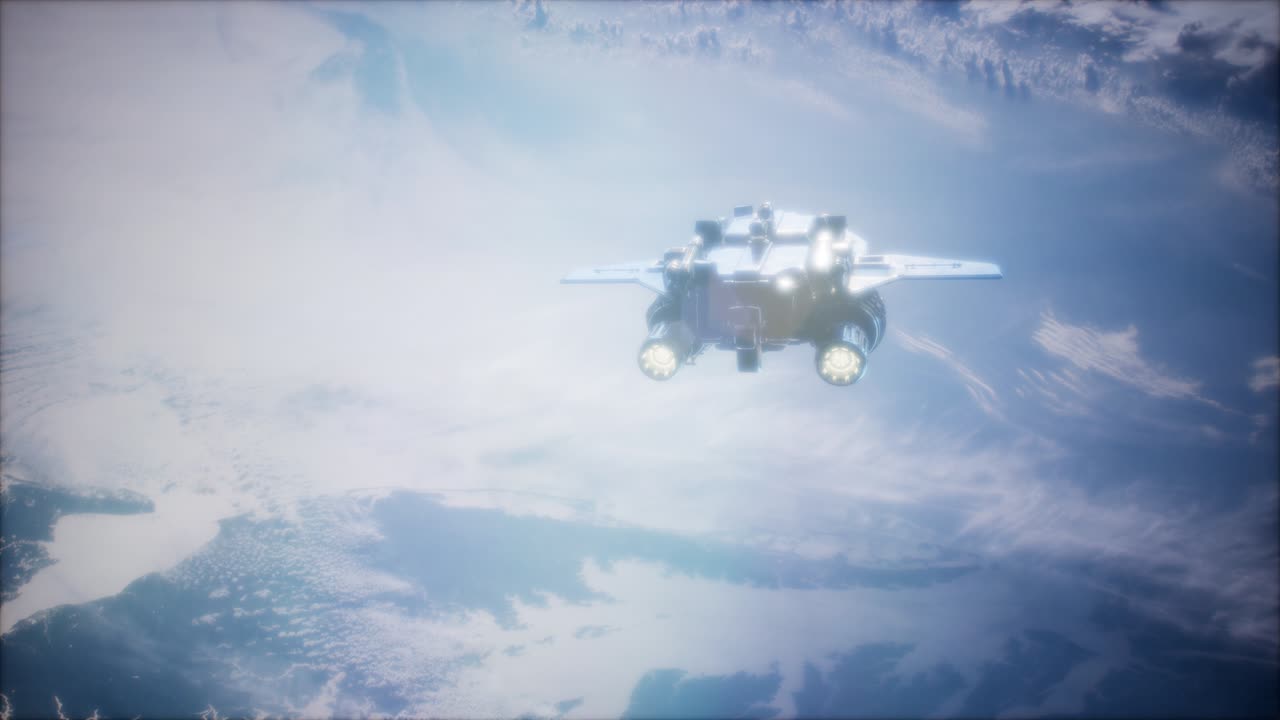 임무에 이륙하는 우주 왕복선