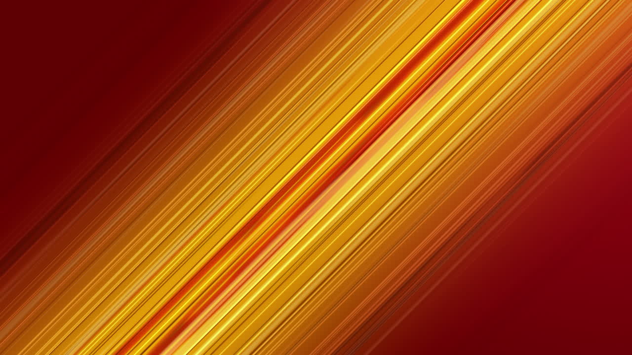 다중 대각선 노란색 빛의 움직임의 최면 운동의 애니메이션