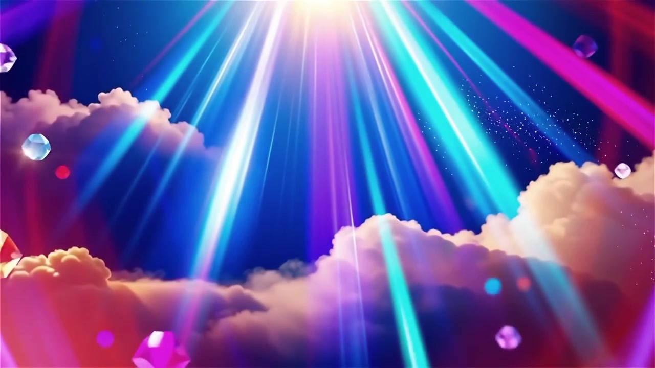 Christian Heavenly Light Worship Background