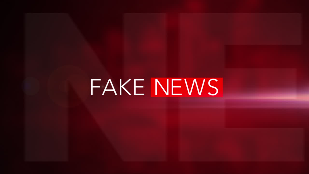 &ldquo;FAKE NEWS&rdquo; 3D Motion Graphic with red background