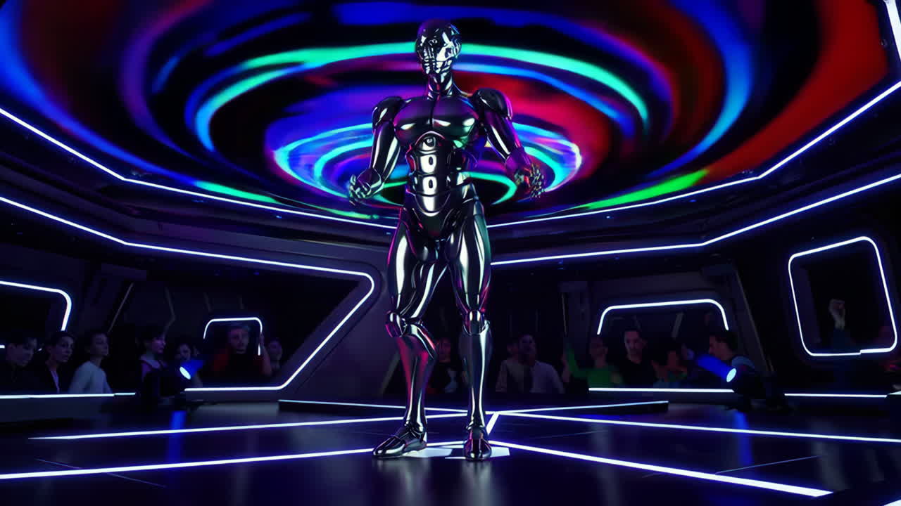 Robot Performance on a Futuristic Stage