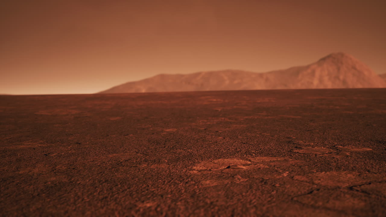 planeta terrestre desierto en colores naranja