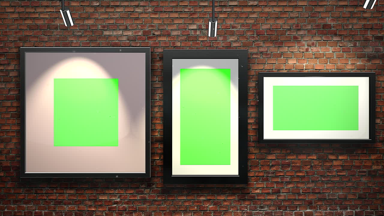 salón de la galería de arte con marco de pantalla de maqueta de imágenes