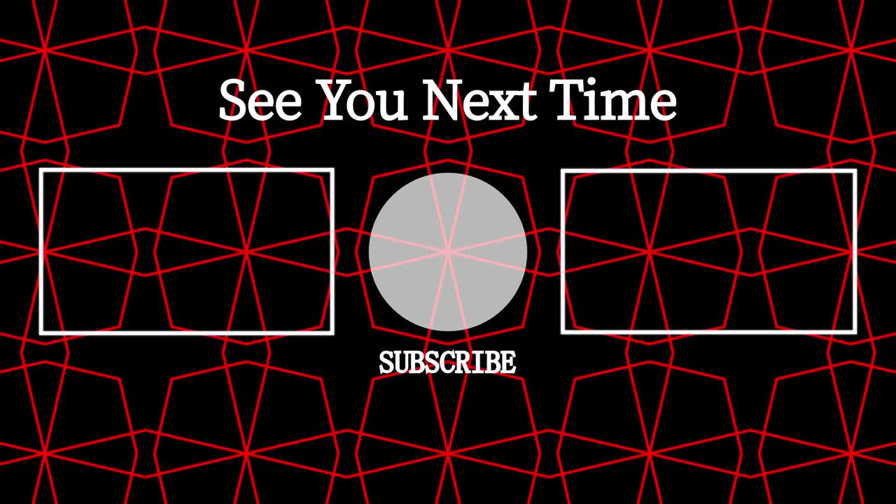 기하학적 패턴 검은 배경 엔드 카드 모션 그래픽