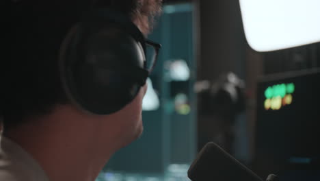 video production setup in a home studio