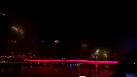 brisbane firework 2018 during brisbane festival