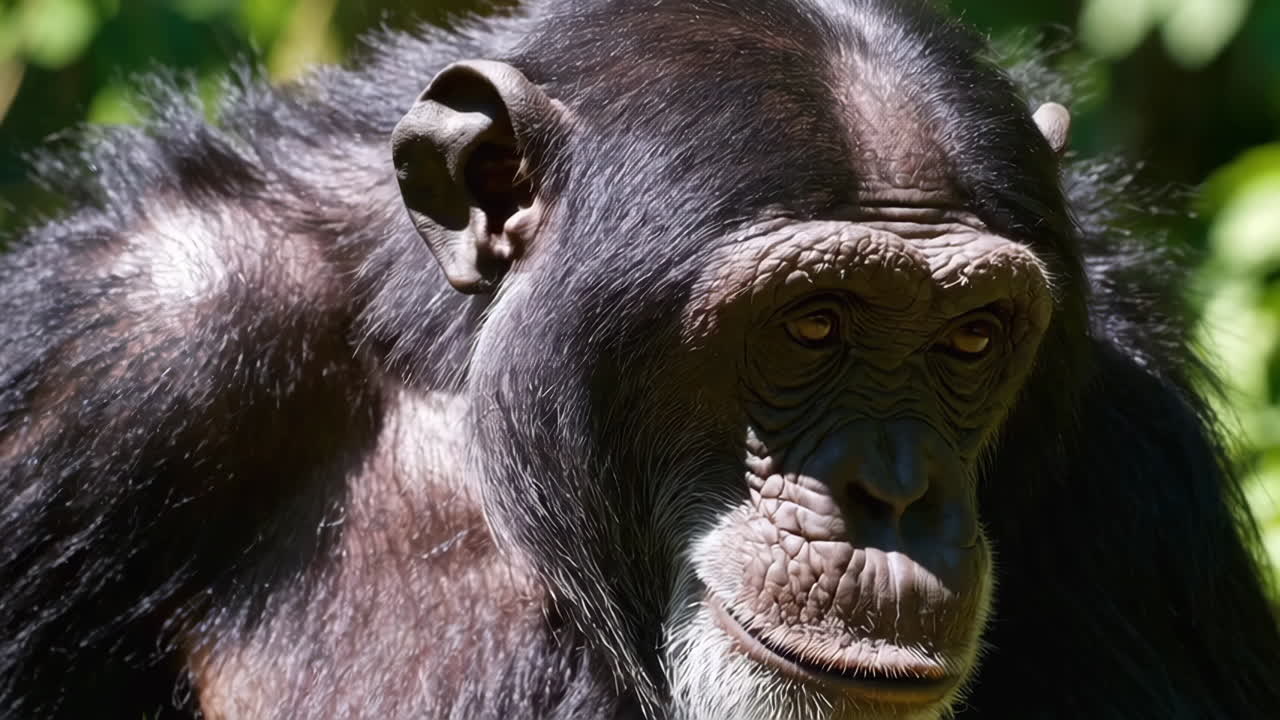 Retrato de un chimpancé