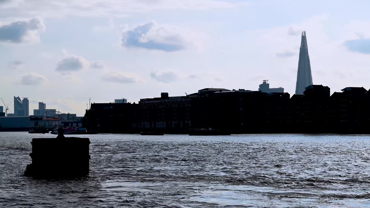 View towards the Shard from Rotherhithe, London