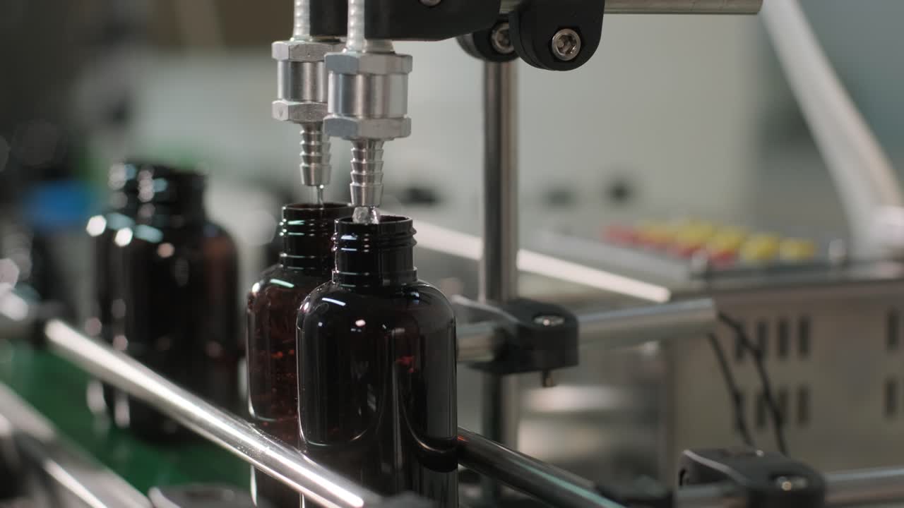 Automated Bottling Process in Pharmaceutical Production