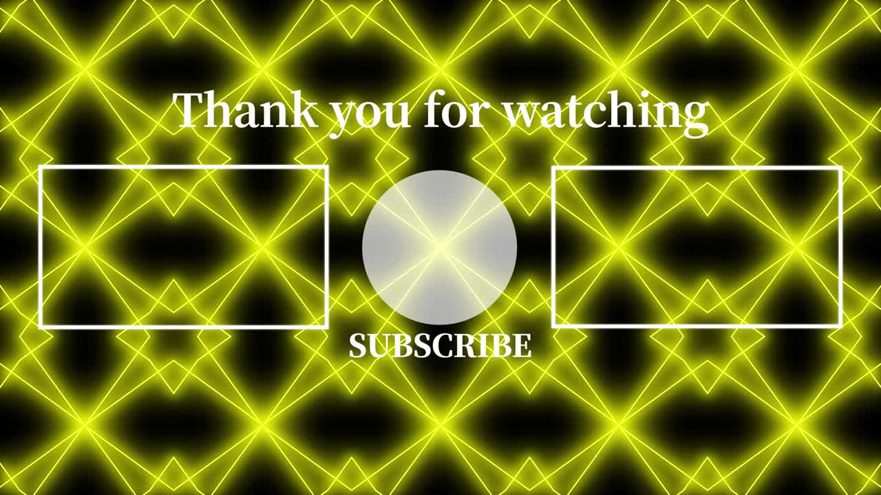 기하학적 패턴 검은 배경 엔드 카드 모션 그래픽