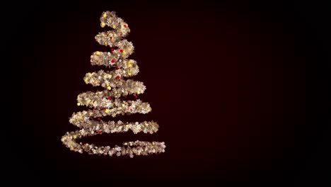 golden snowflake christmas tree