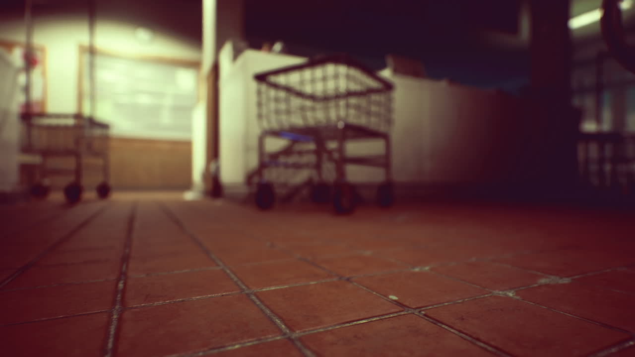 밤에는 빈 세탁실