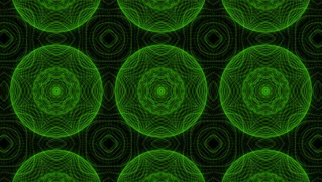 patrón de color verde diseño gótico animación gráficos de movimiento