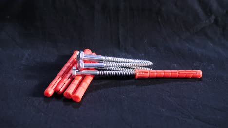 anclajes de pared y tornillos