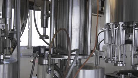 Mobile-wine-bottling-and-labelling-machine-components-being-tested-without-any-bottles