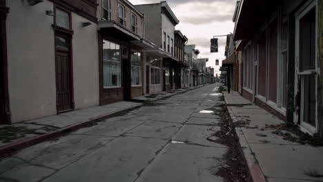 abandoned old town street