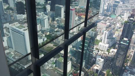 vista panorámica desde la torre sobre la ciudad en bangkok, tailandia