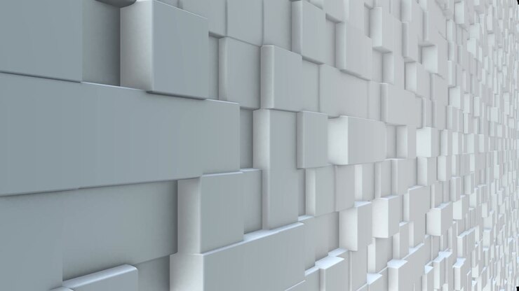 3D render graphic animation background for virtual set