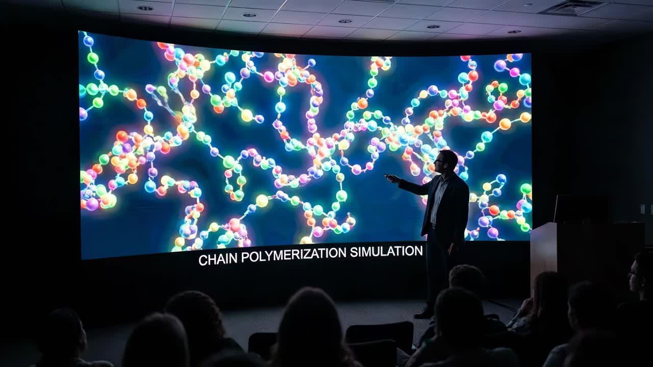 Conference presentation on chain polymerization simulation | Premium ...