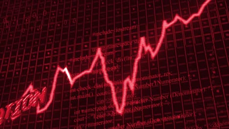 animación del texto de inflación sobre el procesamiento de datos